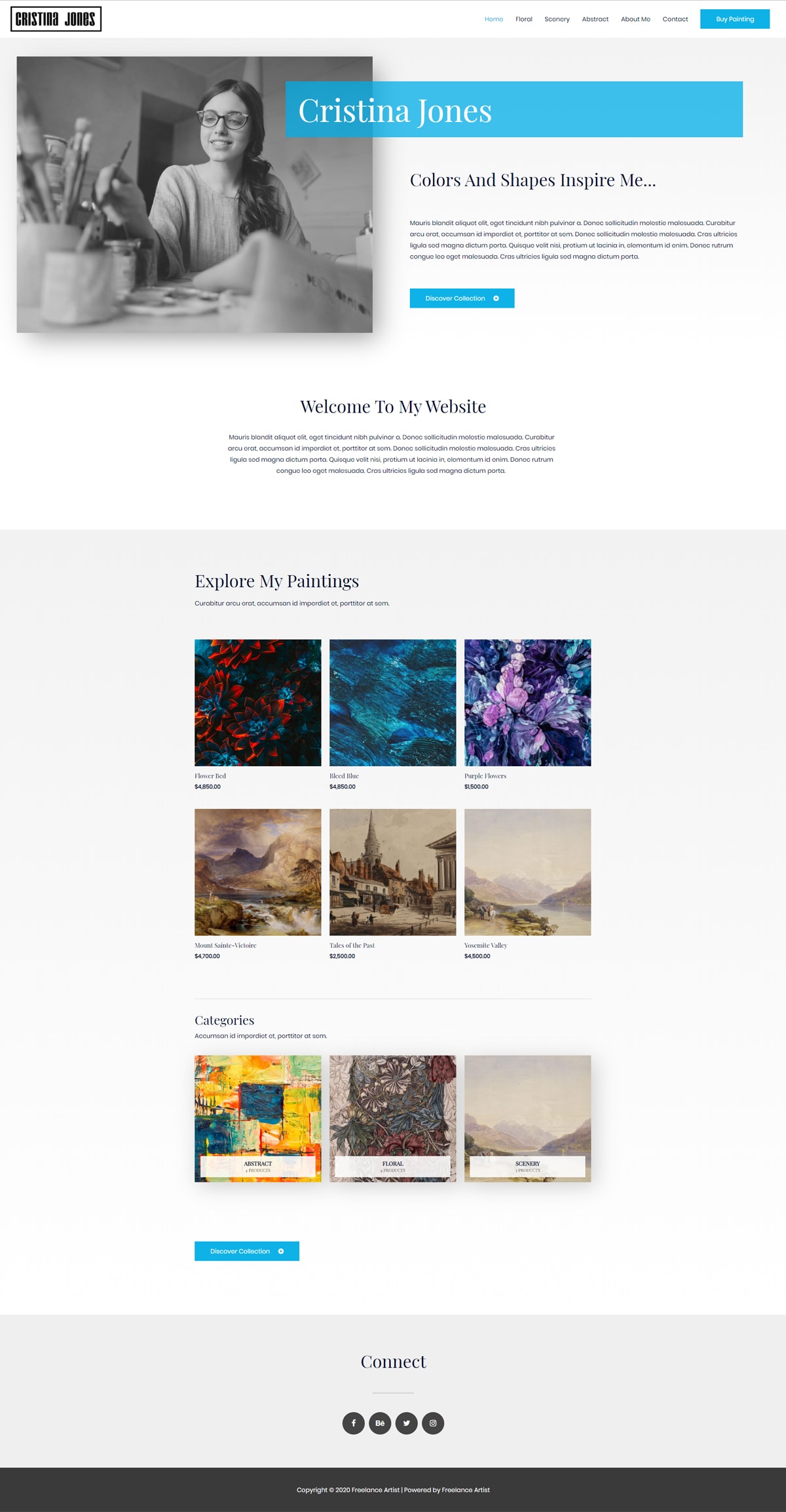 Artist Christine Home Page
